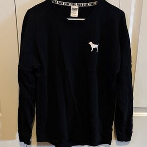 Victoria's Secret PINK Black Crewneck